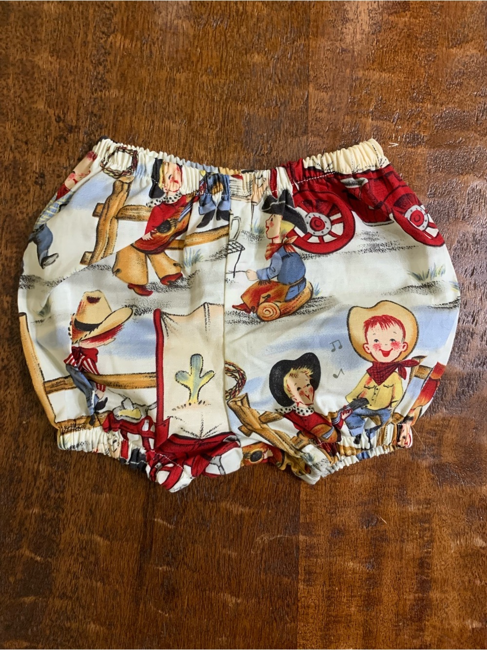 Icky Baby Western Cowboy Print 0-6mo Diaper Cover